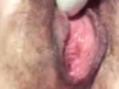 Tongue and toy in wet nub