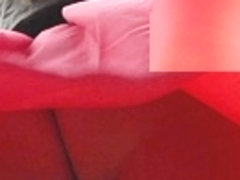 Seductive straps up red petticoat