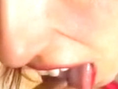 Horny redhead French slut sucking my cock on camera