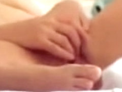 Close up scenes of finger and dildo toy masturbation