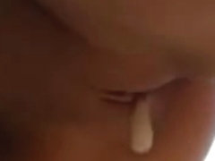 Homemade sex tape with pussy creampie