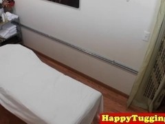 Asian masseuse pussyfucked by client