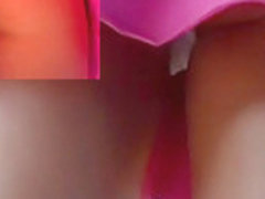 Close up of white panty upskirt