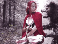 Brind Love & Dick Pickaxe in Halloween - Lil Red Riding Slut - PegasProductions