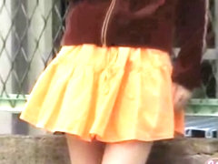 Her orange skirt was sharked by some total stranger