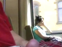 Cum in a Train