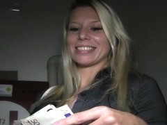 PublicAgent: Naughty blonde gets her ass covered in cum