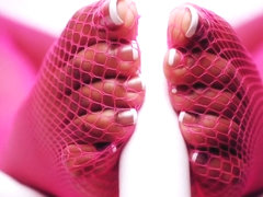 Darla TV - Foot Fetish Hot Pink Stocking Show