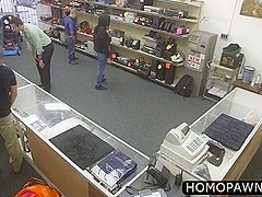 Married man goes home with his ass fucked by two dudes from the shop