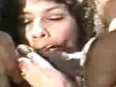 Aged Vintage Interracial Sex Movie Scene
