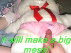 Diaper fetish sissy fucking teddy bears and pecker