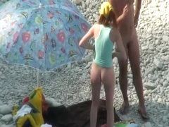 Sweet ass of a tall nudist girl