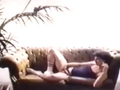 Vintage gay video with erotic model