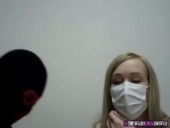 Hot blonde teen sucks and fucks on cam