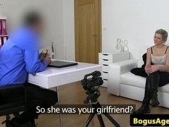 European casted babe pussyfucked doggystyle
