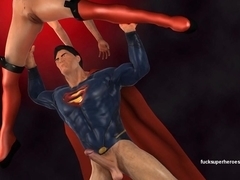 Harley's juicy pussy coves Superman