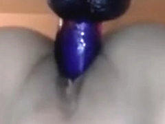 Amatur porn video clip with me playing with dildo