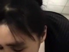 This lusty video shows me being in a toilet with my lusty boyfriend. I'm sucking his hard schlong .
