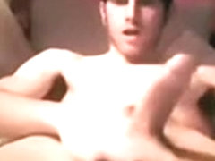 Nude guy masturbating on the webcam