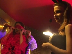 Adel & Alon & Anette Dawn & Julia Crow & Zanna in sex party scene with lots of beautiful minxes