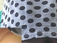 Nice angle of view in the public upskirt pussy videos