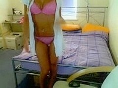Sexy nurse masturbating