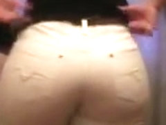 Big soaked ass milf in white jeans