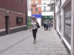 UK MILF Sonia shows her tits in public, and sucks dick on side road - LadySonia