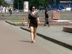 Ukrainian Girl Barefoot  )