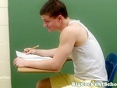 Hung twink assfucked in classroom by teacher