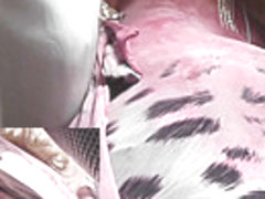 Pretty panties in the amateur upskirt close up scene