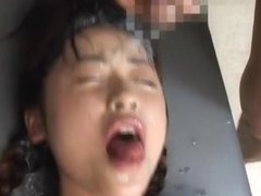 Asuka Sawaguchi Asian actress gets semen shower