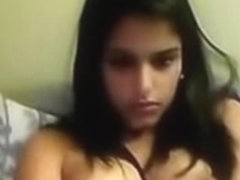Perfect nude bhabi plays with her clit on the webcam