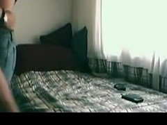 Young couple fucking on bed and chatting