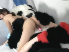 Dirty sex by Nene to cure a sick panda