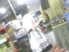 boso voyeur teen upskirt girl on convenient store