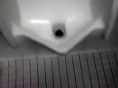 Piss and Cum in Public Urinal